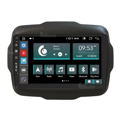 Afbeelding van Specifieke autoradio voor Jeep Renegade Android GPS Bluetooth WiFi USB DAB+ Touchscreen 9&quot; 8core Carplay AndroidAuto