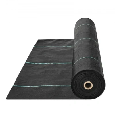 Afbeelding van VEVOR Onkruidbestrijding Tuindoek 1*50m 100g/m2 Pp Opritdrainagedoek Voor Opritstabilisatie, Tuinbouw, Landbouw En Drainage Zwart