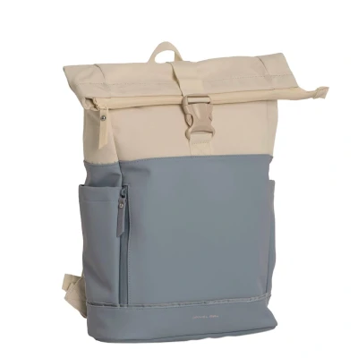 Afbeelding van Daniel Ray Pittsburgh Rolltop Rugtas Coated 15,6&quot; Zacht Blauw/Beige