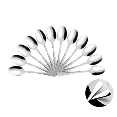 Afbeelding van Mr. Spoon 12 stuks koffielepels roestvrij staal 12,5 x 2,6 cm, Minimal Collection serveerbestek sets
