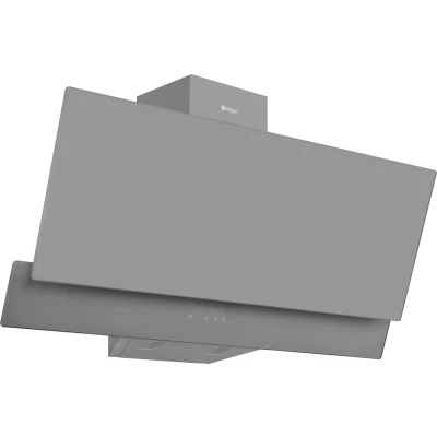 Afbeelding van Wiggo WE E923G(G) Schuine Afzuigkap 90cm Grijs Dubbel Glas