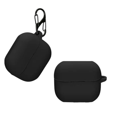 Afbeelding van kwmobile case compatibel met Samsung Galaxy Buds 3 / Pro Cover voor oordopjes Zacht silicone In zwart