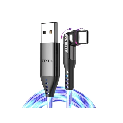 Afbeelding van Statik PowerPivot świecący kabel USB A &gt; C (0,9 m)