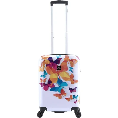 Afbeelding van Saxoline Harde Koffer / Trolley Reiskoffer 55 cm (S) Butterfly Fun