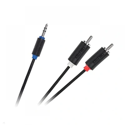 Afbeelding van Cabletech Aux Kabel Audio 3.5mm Jack (m) naar L/R (RCA) 5 meter Zwart