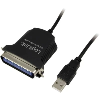 Afbeelding van LogiLink USB 1.1, Parallel Aansluitkabel [1x Centronics bus 1x 1.1 stekker A] 1.70 m Zwart