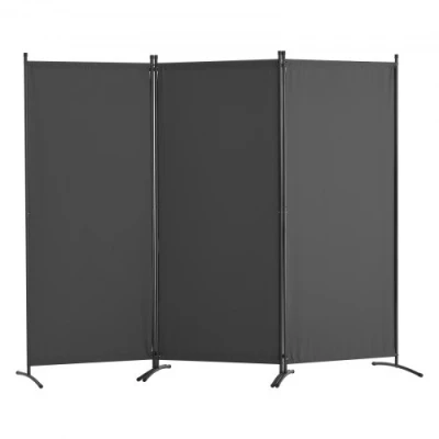 Afbeelding van VEVOR Room Divider 3 Panel Opvouwbaar Privacy Scherm Scheidingsscherm Grijs