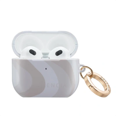 Afbeelding van Selencia Vivid Case Hoesje geschikt voor AirPods 3 (2021) Desert Waves Beige