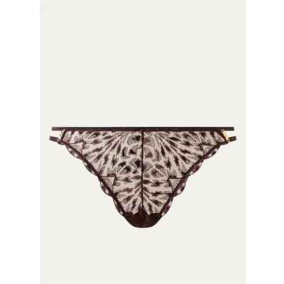Afbeelding van Aubade Crazy In Love Tanga Satin Brown Bruin 38