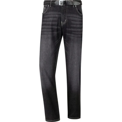 Afbeelding van Jan Vanderstorm +FIT Collectie loose fit jeans JOEL Plus Size zwart