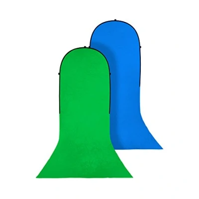 Afbeelding van BRESSER BR TR15 inklapbare Achtergrond groen/blauw 150x200+200cm