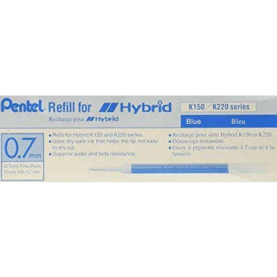 Afbeelding van Pentel KFR7 C navulling voor hybride gelroller blauw