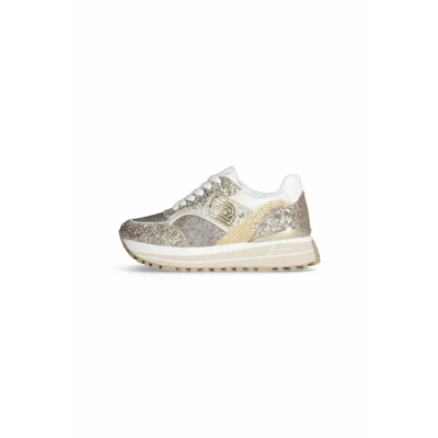 Afbeelding van LIU JO Platform WITH FULL Glitter Sneakers laag, Dames, Maat: 36, Gold Kunststof