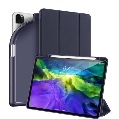Afbeelding van Apple Tablet hoes geschikt voor iPad Pro 11 (2020) Dux Ducis Osom Tri Fold Book Case Series Blauw