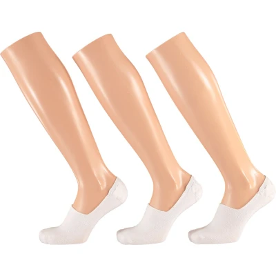 Afbeelding van Apollo Footies unisex Wit 3 Pak Maat 42/47 heren dames Kousenvoetjes Multipack sokken