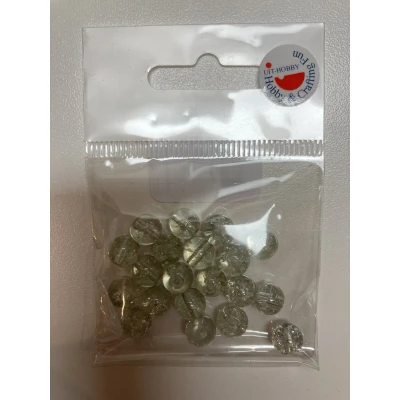 Afbeelding van Sparkle glass beads, Crystal