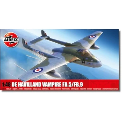 Afbeelding van 1:48 Airfix 06108 De Havilland Vampire FB.5 FB.9 Plastic Modelbouwpakket