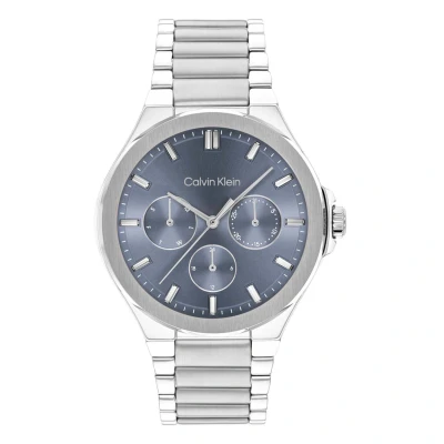 Afbeelding van Calvin Klein Vibrancy Horloge silvercoloured/blue, Dames, Maat: One Size, Silver coloured/blue