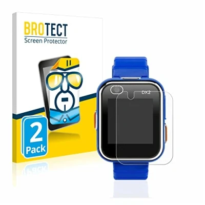 Afbeelding van BROTECT (2 Stuks) Schermbeschermer voor Vtech Kidizoom Smart Watch DX2 Screen Protector Transparant