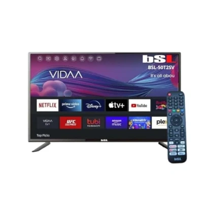Afbeelding van BSL 50T2SV VIDAA Smart TV, 127 cm (50 inch), WLAN, RJ45, UHD resolutie 3840 x 2160p, USB, DVBT2/S2/C, compatibel met Youtube, Netflix, Disney +, Dazn, Prime HDMI