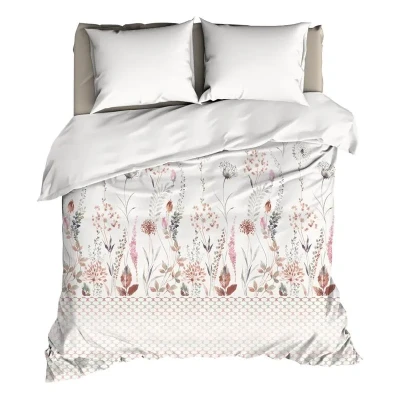 Afbeelding van Dekbedovertrek Satin d&#039;Or Giselle Multi Taupe Satijn 240 x 200 / 220 cm Lits Jumeaux