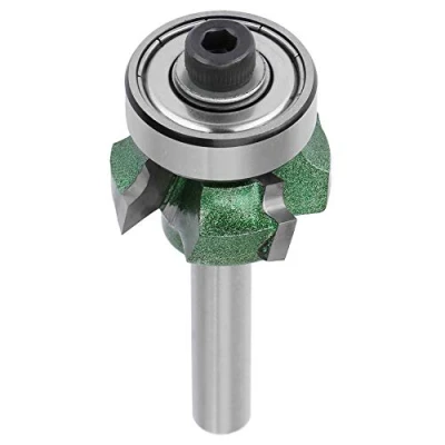 Afbeelding van Trimmer Router Bit R1/R2/R3 Houtbewerking Frees 4 Tanden Trimmen Cutter Bit(1/4 * R2)