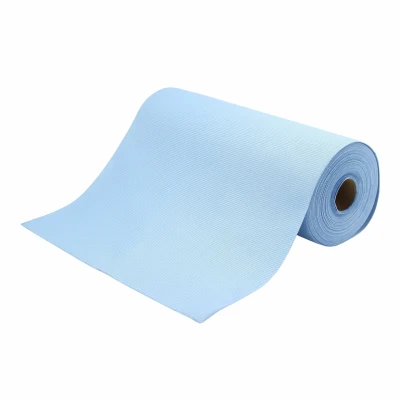Afbeelding van TopGlas Microvezeldoek Rol 50 stuks 30x30 cm OEKO TEX® blauw