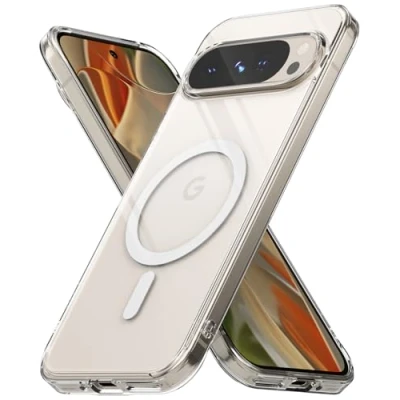 Afbeelding van Ringke Fusion Magnetic Compatibel met Google Pixel 9 Pro XL Case, Cover Magnetisch Draadloos Transparant Schokbestendig Hoesje Clear