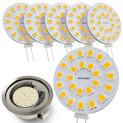 Afbeelding van G4 LED Lampen 12V Warm Wit 3000K 2W vervanging 20W Halogeenlamp Bulb 12 Volt 20 Watt Halogeen Capsule Lamp 2 Pin Lampjes Spot Light Bulbs voor Inbouwspot Keuken Afzuigkap 6 Stuks