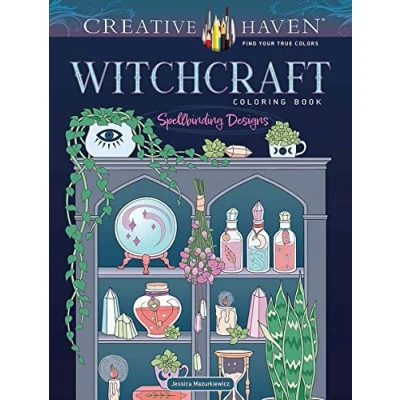Afbeelding van Creative Haven Witchcraft Coloring Book: Spellbinding Designs