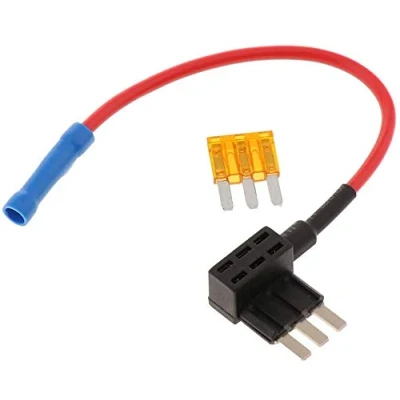 Afbeelding van 12V Auto Add A Circuit zekering TAP Adapter Zekeringhouder met 5A [Upgraded zekeringen] (1 Pack) (Micro3 zekering)