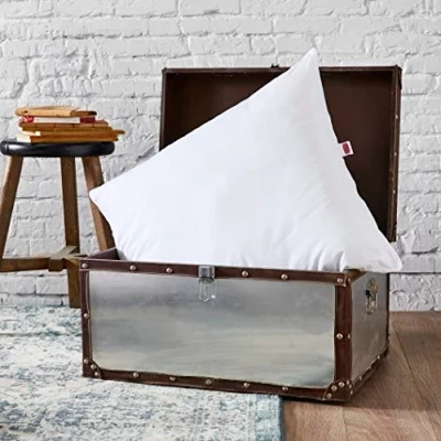 Afbeelding van DODO Set van 2 anti mijtkussens, 60 x cm, medium comfort, synthetisch Amazone kussen, duurzaam en milieuvriendelijk, gemaakt in Frankrijk, machinewasbaar op 40 C