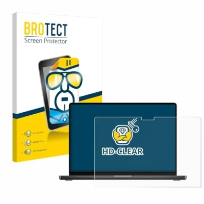 Afbeelding van BROTECT Schermbeschermer voor Apple MacBook Pro 14&quot; M3 (2023) Screen Protector Transparant