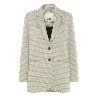 Afbeelding van ICHI Ihkate Cameleon Halflange jas, Dames, Maat: Small, Sandshell