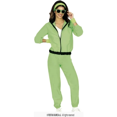 Afbeelding van Neon Groene Tracksuit Dames Maat M