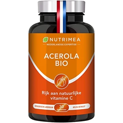 Afbeelding van Vitamine C 1000 mg ACEROLA afweersysteem 30 zuigtabletten NUTRIMEA