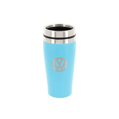 Afbeelding van BRISA VW Collectie Volkswagen Geïsoleerde Roestvrij Staal Thermo Mok, Tuimelaar in Origineel Ontwerp (Dubbelwandig/450ml/Turkoois)