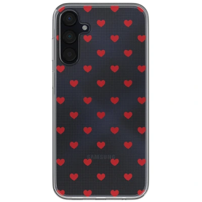 Afbeelding van Samsung Galaxy A35 Hoesje Siliconen en TPU (zacht) imoshion Softcase/Backcover Red Hearts Telefoonhoesje