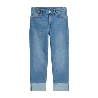 Afbeelding van TOM Tailor KATE Straight leg jeans, Dames, Maat: 33x28, Clean light stone blue denim
