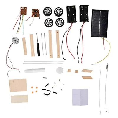 Afbeelding van Assembleren Model Auto, Diy Gemonteerd Solar Rc Speelgoed Elektrische Afstandsbediening Voertuig Student Wetenschap Educatief Experiment Car Kit Balance Drive Set Voor Kinderen Peuter Kind
