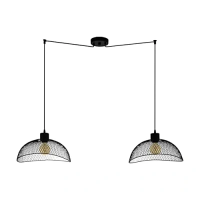 Afbeelding van EGLO Pompeya Hanglamp E27 139 cm Zwart