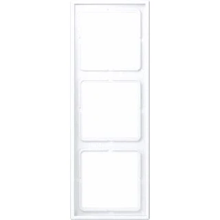 Afbeelding van Jung 3 voudig afdekraam voor wandgoot montage vert hori mat kunststof gelakt ip44 wit ls983wwm