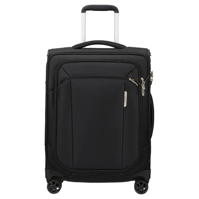 Afbeelding van Samsonite Respark Spinner 55 Strict ozone black Zachte koffer