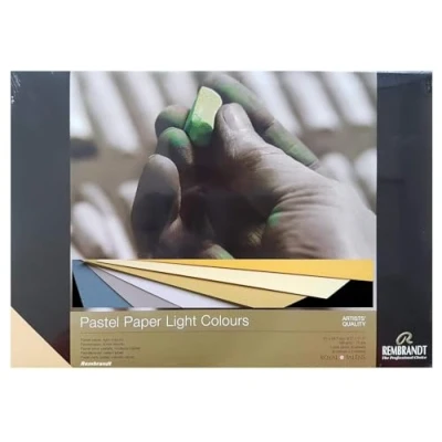 Afbeelding van REMBRANDT Pastelpapier, droge pastelkleuren, 21 x 29,7 cm, 160 g, 6 kleuren, 30 vellen