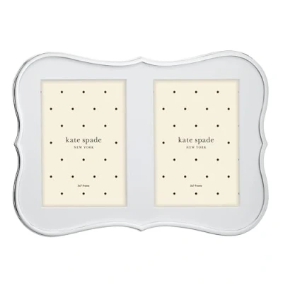 Afbeelding van Kate Spade New York Crown Point Dubbel 5&quot; X 7&quot; Frame, 1,2 kg, Zilver