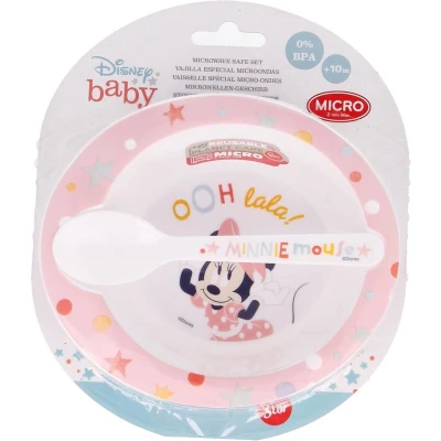 Afbeelding van Disney Serviesset 2 delig Minnie Mouse Roze