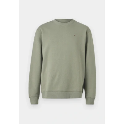 Afbeelding van TOMMY JEANS Heren TJM REG S VLAG CREW DM0DM20741, Groen, 4XL, Groen (Utility Sage), 4XL grote maten
