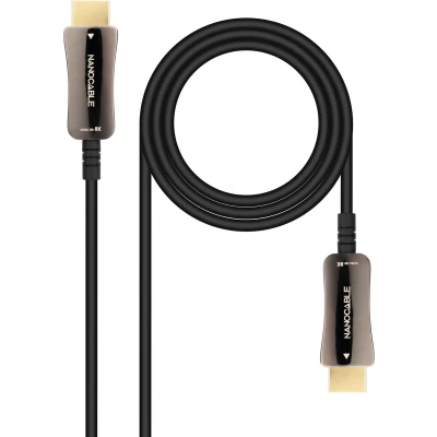Afbeelding van HDMI Kabel NANOCABLE 10.15.2120 8k ultra hd 48 gbit/s 20 m Zwart