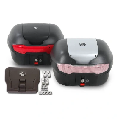 Afbeelding van HEPCO &amp; BECKER Journey Topcase 40, zwart, incl. TC plaat voor externe drager, zwart