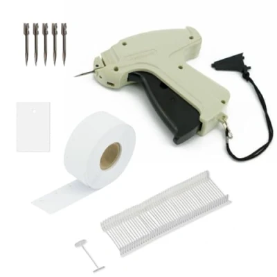 Afbeelding van SET nietpistool etiketteerpistool ARROW 9S + 5 reservenaalden 1.000 hechtdraden standaard 40 mm kartonnen etiketten 30x45